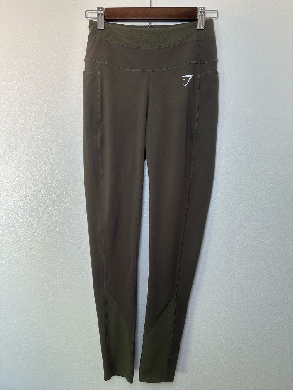 Gymshark Dark Olive High-Waist Performance Leggings